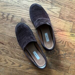 Brown Suede Loafers